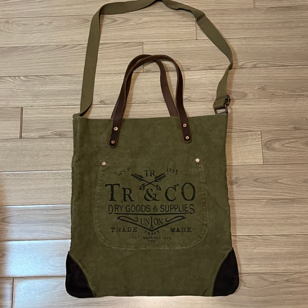 빈티지 밀리터리 유틸리티  토트백