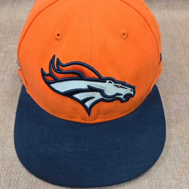 덴버 브롱코스 모자 남성용 오렌지 7 1/4 핏 NFL 뉴 에라 풋볼