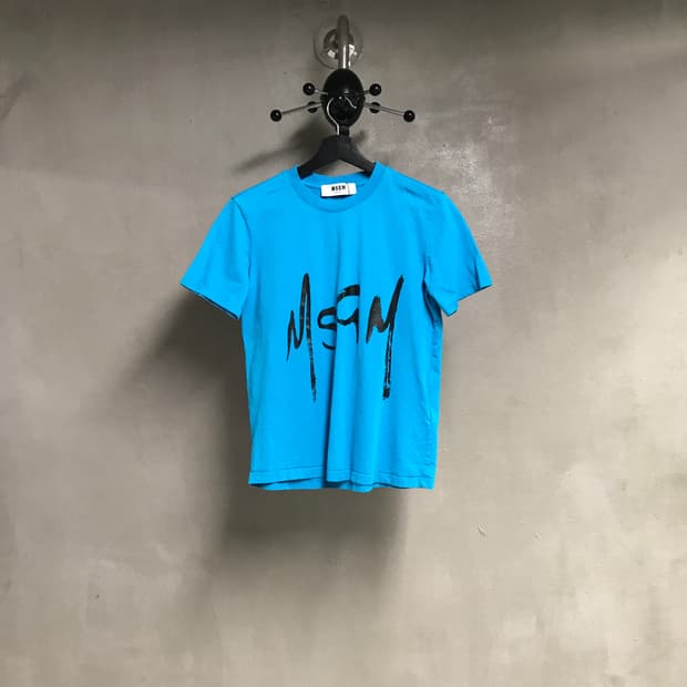 MSGM 블루 반팔 티셔츠 XS(W)