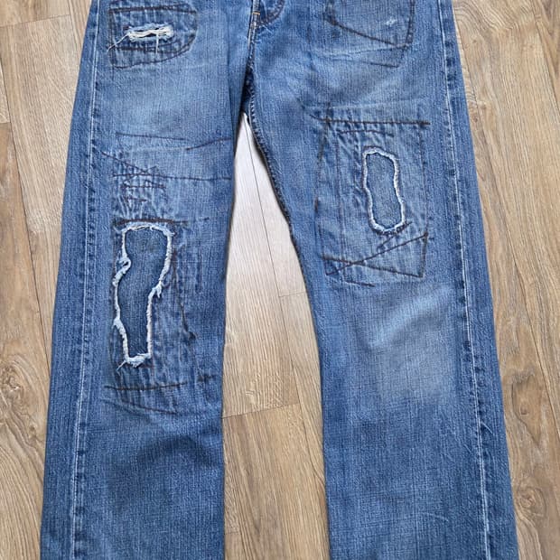 빈티지 패치워크 리바이스 501