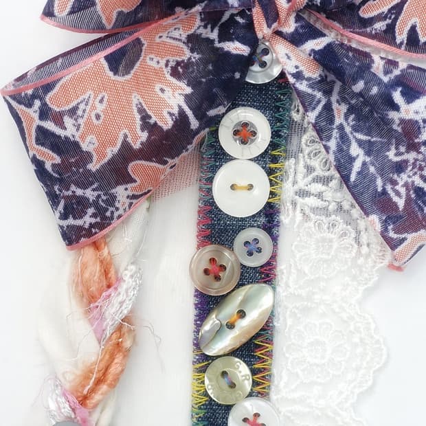[키링] Hawaiian & pearl buttons keychain