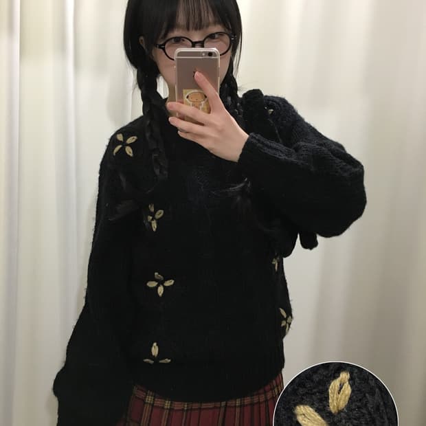 Black Garden Knit