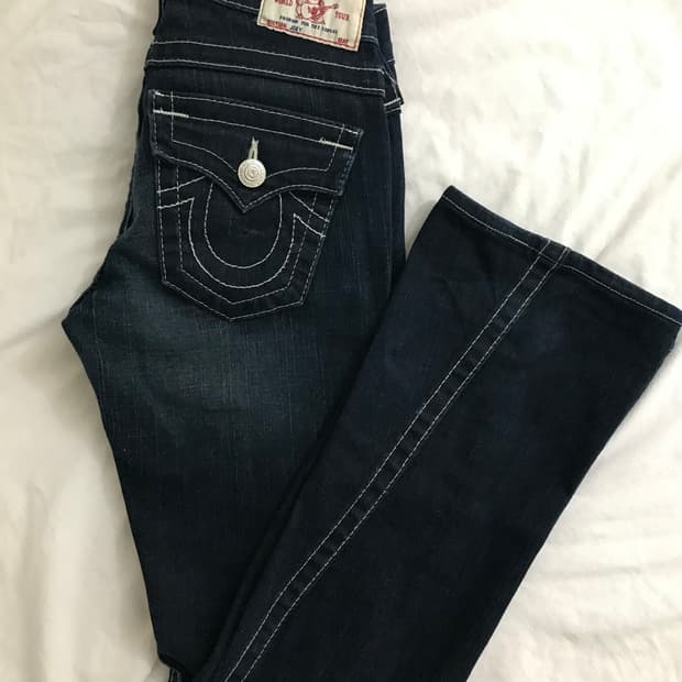 트루릴리전 조이 로우라이즈 부츠컷데님 26size