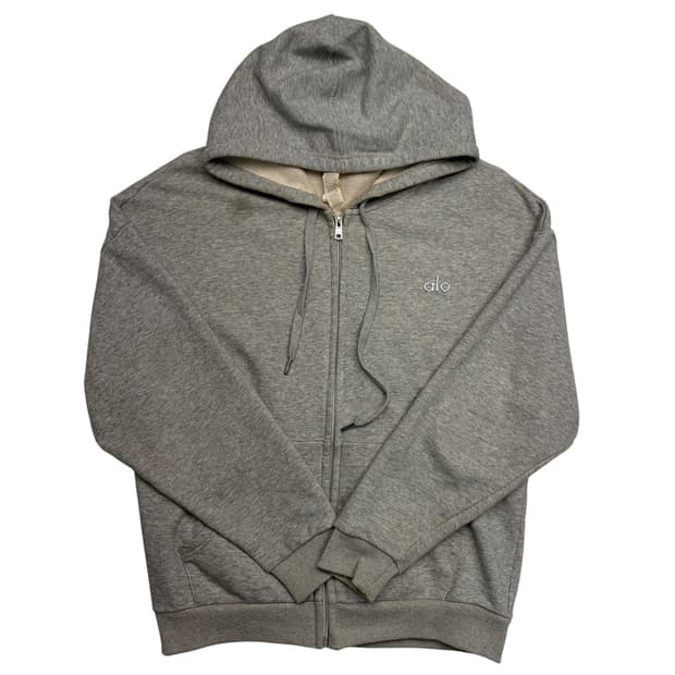 alo 알로 그레이 후드집업 S