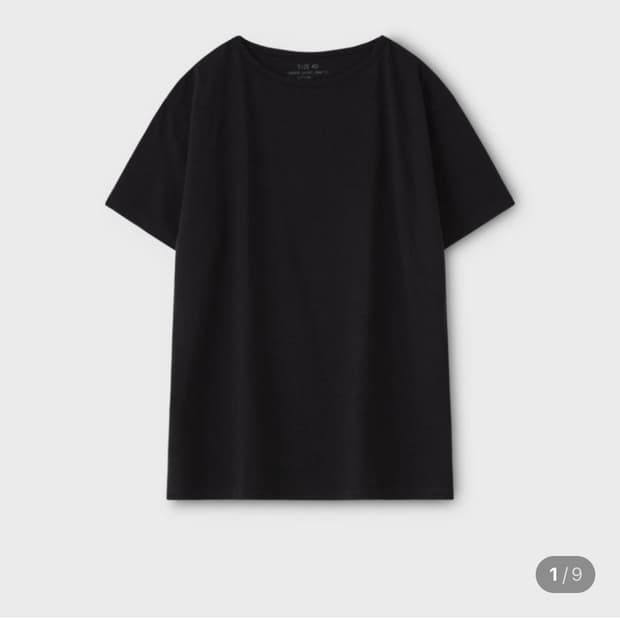 피그벨 반팔티 블랙 4사이즈 새상품