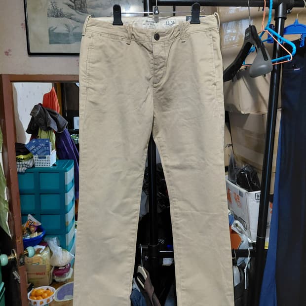 [아베크롬비](새제품)슬림핏 치노 면바지 32사이즈 