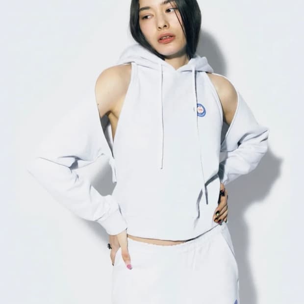 애즈이프캘리 홀터 후드 트레이닝 츄리닝 세트