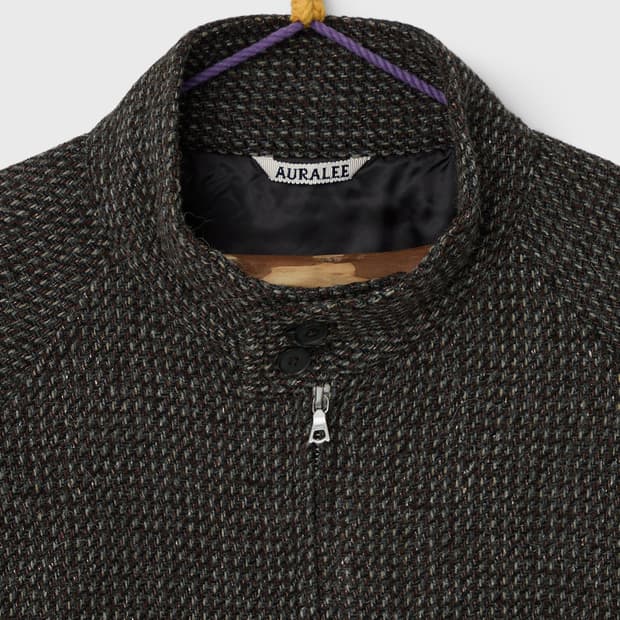 25aw 오라리 울실크 트위드 블루종 / 3