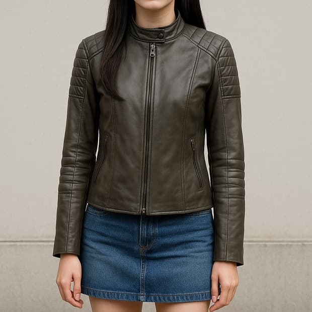 바나나리퍼블릭 양가죽 자켓_L