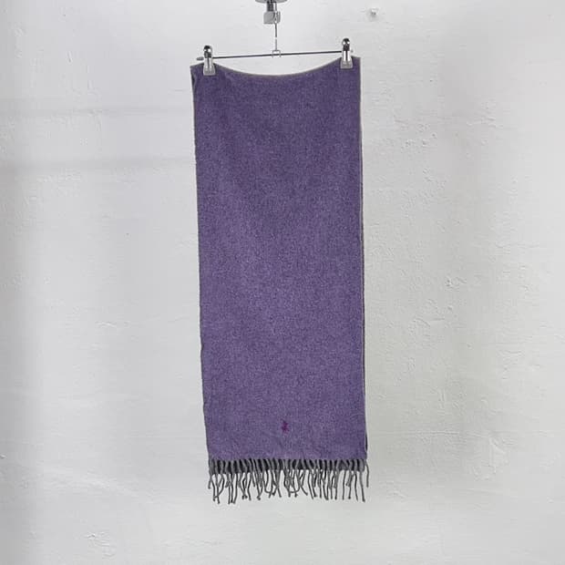 폴로 랄프로렌 투 페이스 프린지 울 머플러