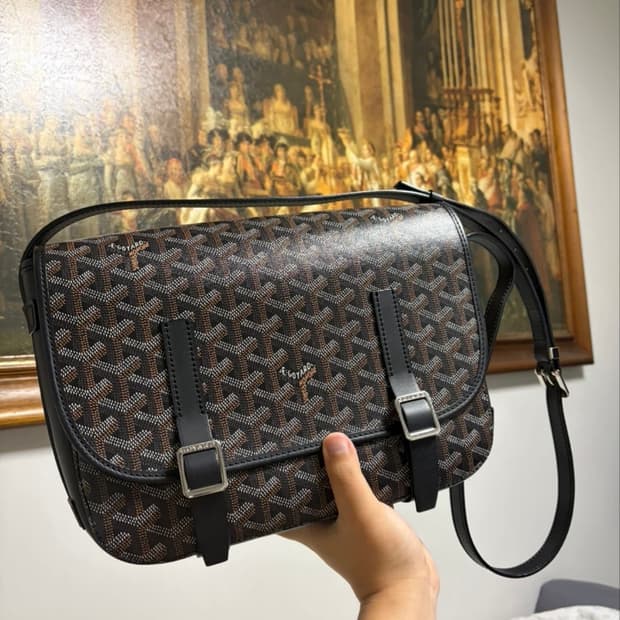 고야드 벨베데르 mm 블랙 크로스백 가방 (풀박스)