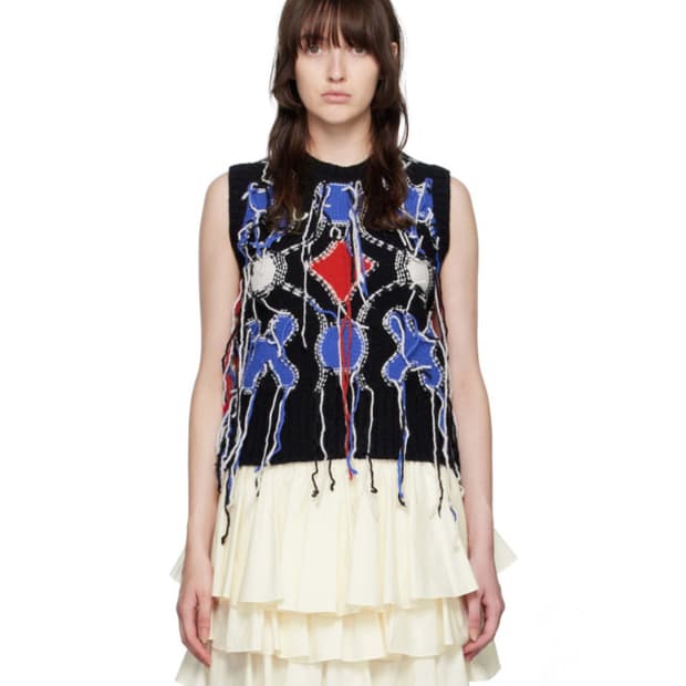 찰스 제프리 러버보이 프레이드 니트 베스트