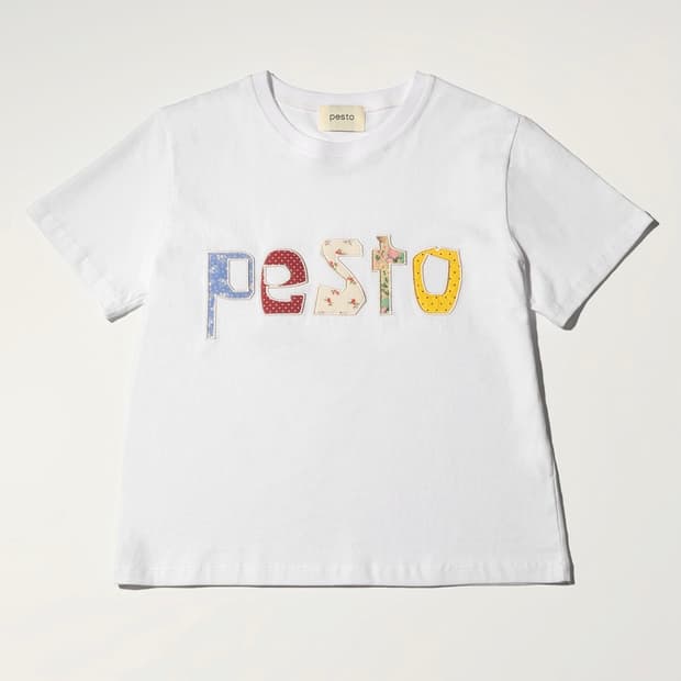 페스토 패치워크 반팔티 새상품 택포