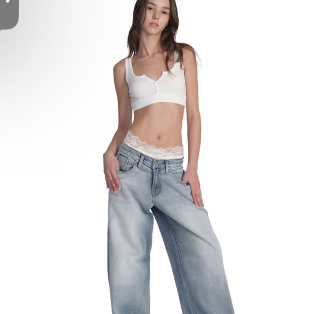 (M->S)클리시어 Krystal vintage wide jeans 교환