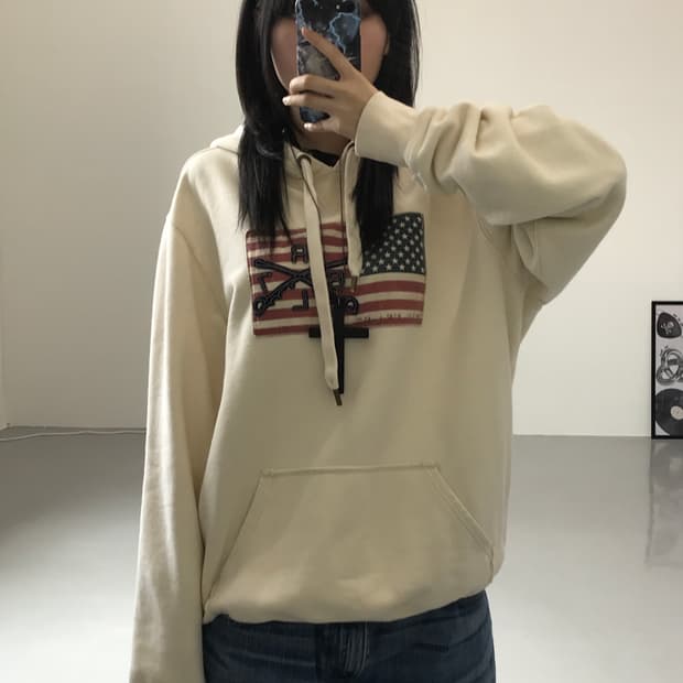 폴로 진스 성조기 후드티