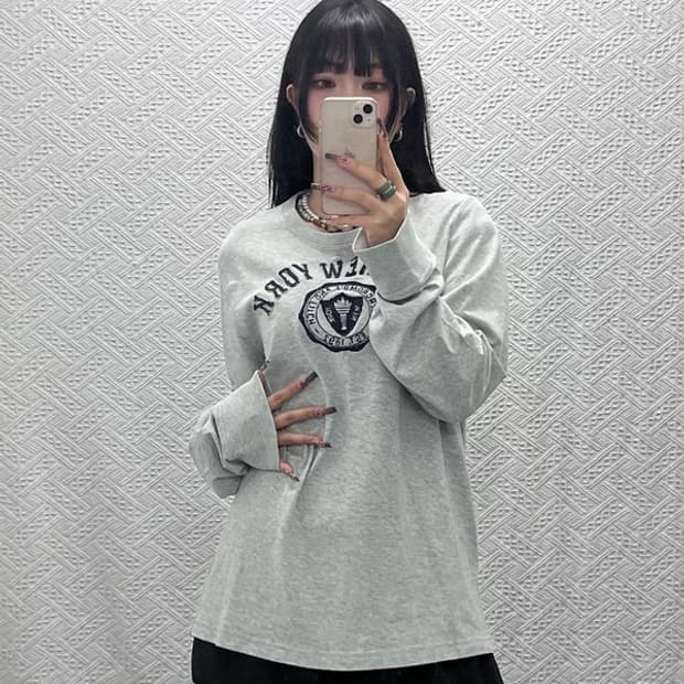 아베크롬비 올드스쿨 레트로 Y2K 캐주얼 맨투맨 XL C11812