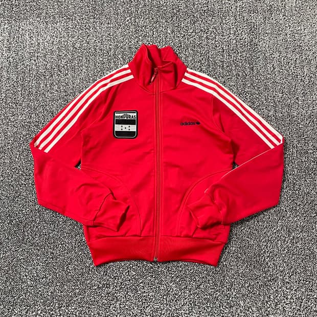 빈티지9. 아디다스 올드스쿨 온두라스 져지 트랙탑 트랙 자켓 레드