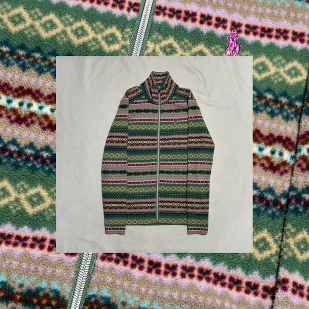 폴로랄프로렌 무지개떡 모리 플리스/후리스