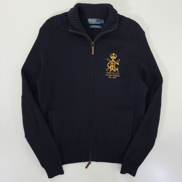 Polo 폴로 랄프로렌 크러스트 polo rl 램스울 2-way 집업 가