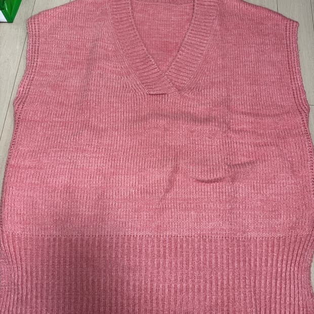 오버사이즈 니트조끼