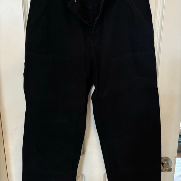 스투시 캔버스 워크팬츠 블랙