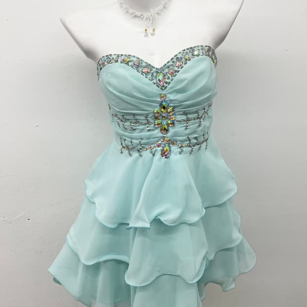 민트페어리 쥬얼 시어 원피스