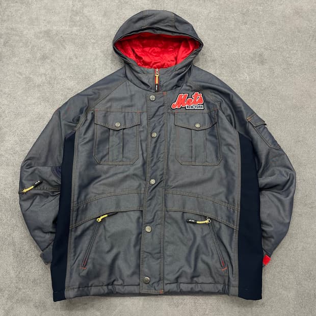 100 MLB 뉴욕 메츠 후드 야구 점퍼