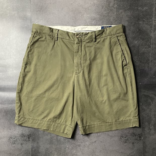 RALPH LAUREN 랄프로렌 카키 치노 하프팬츠 A01217
