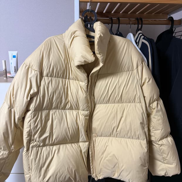 uniqlo 버터 컬러 패딩