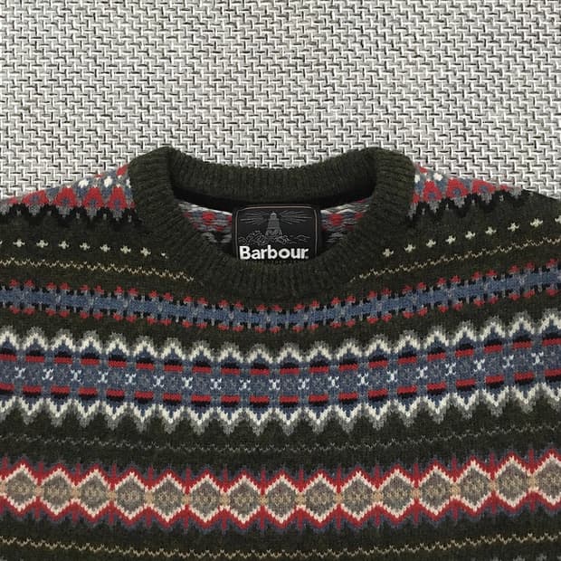 00s elbow patch fairisle sweaters