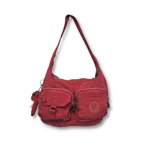 Kipling 키플링 릭카 레드 나일론 크로스백