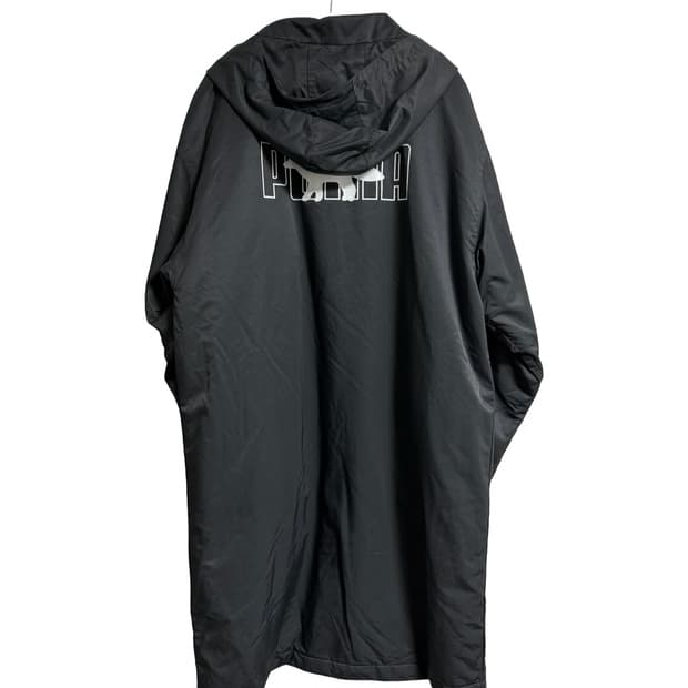 푸마 × 메종 키츠네 롱 후디드 코치 자켓