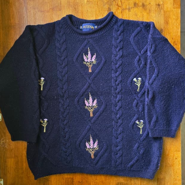 ACORN 유로 빈티지 피셔맨 니트 여성 Free