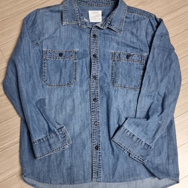 DENIM 빈티지 샴브레이 셔츠(100-105)
