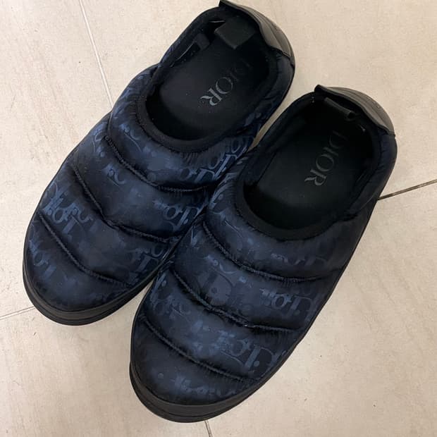 디올 슬리퍼 오블리크 테크니컬 패브릭 블랙 / 43size