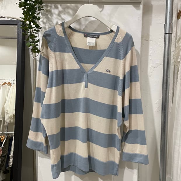 Lacoste stripe knit