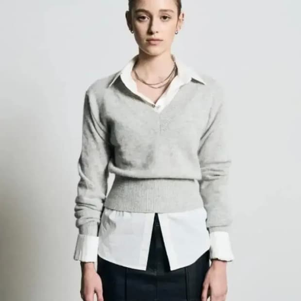 보헤미안서울 보헴서 앙고라 니트 그레이