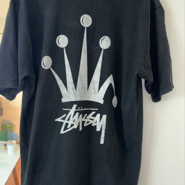 00’s PIGMENT DYED STUSSY BIG CROWN (L)