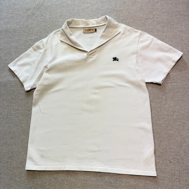 버버리 브릿 빈티지 반팔 카라티