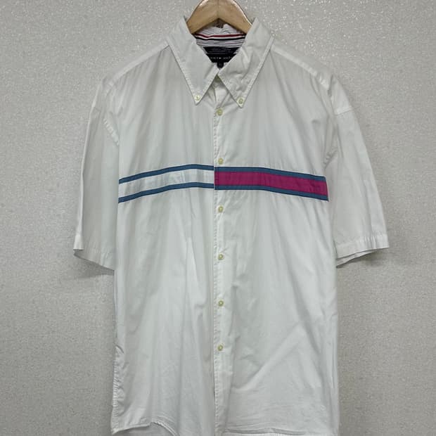 (2XL)타미 화이트 셔츠-M2300