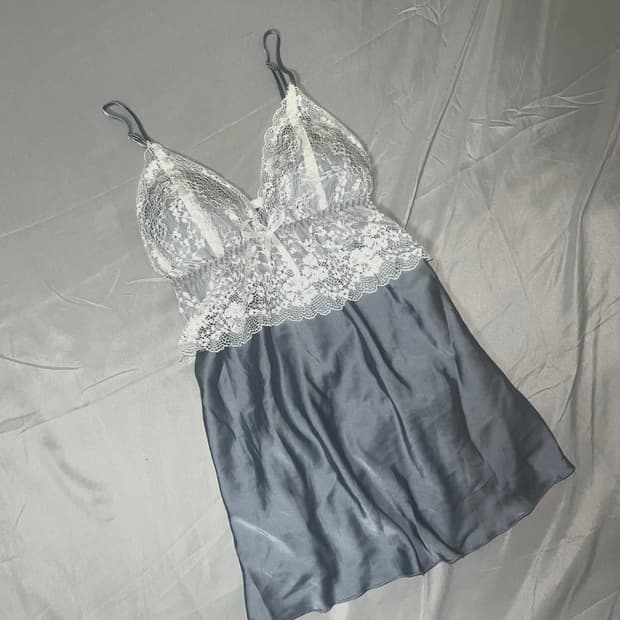 ✨vintage light gray lace sleeveless 캡내장