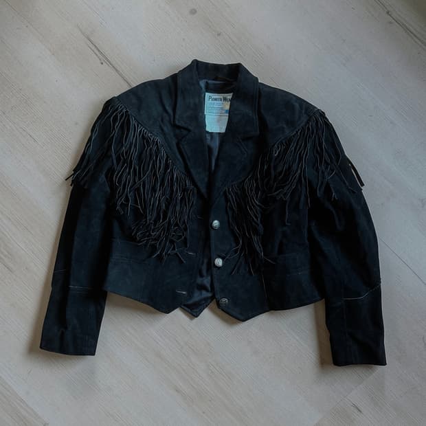 70s Pioneer Wear 프린지 웨스턴 자켓