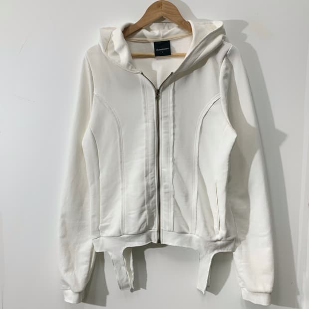 쓰리타임즈 후드집업 화이트