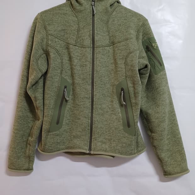 (S,90)아크테릭스 여성용 후드집업 플리스자켓