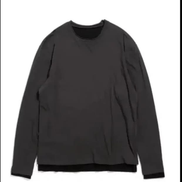 해칭룸 Two Face Tee 블랙차콜