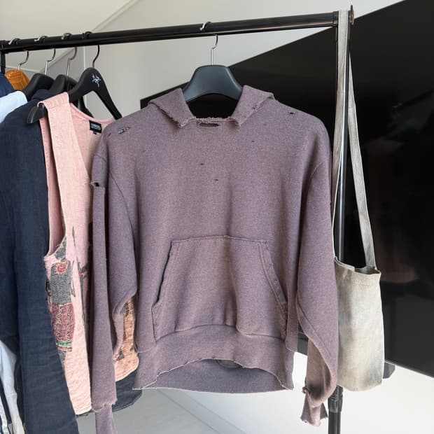 디디에르 didier 디스트레스 페이딩 오리지날 빈티지 후드티