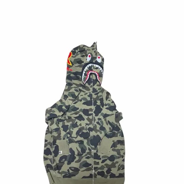 베이프 샤크후드 2xl 정품 녹계