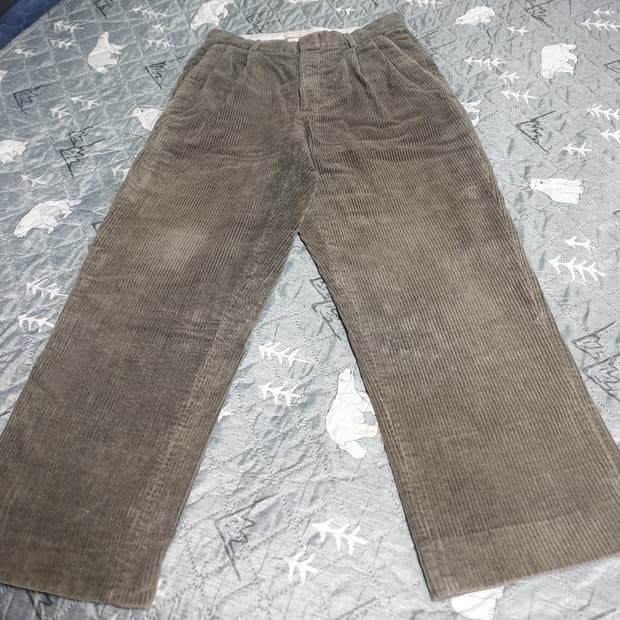 BEST MIND 혜비 코듀로이 투턱 팬츠 (30)