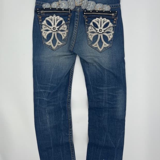 레드페퍼 백 포켓 디테일 데님팬츠