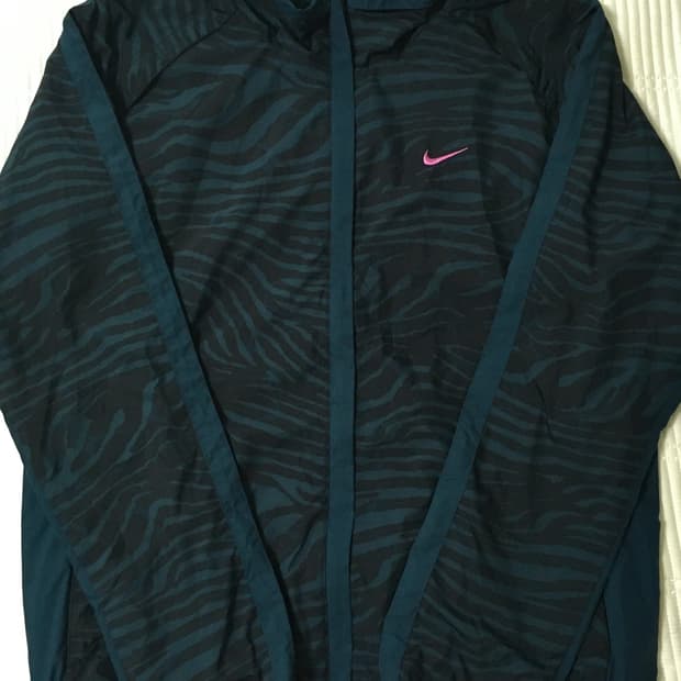 (95) 나이키 희귀 청록 패턴 져지 바람막이 웜업